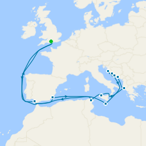 Central Mediterranean cruise from Southampton