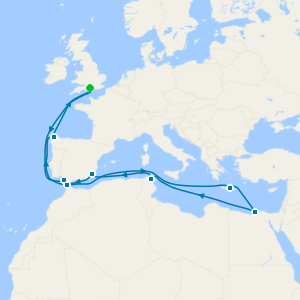 Eastern Mediterranean from Southampton