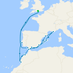 Western Mediterranean from Southampton