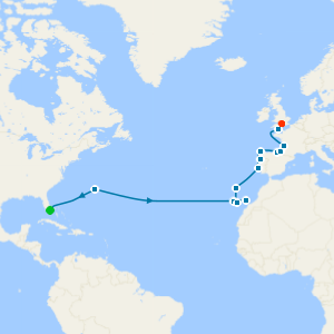 Grand Atlantic Isles & Kingdoms from Miami to Southampton