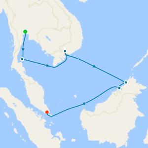 Temples & Tropical Isles from Bangkok to Singapore