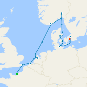 Charms of Northern Europe from Le Havre to Copenhagen