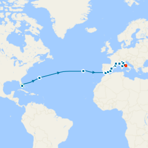 Grand New World to Ancient Shores with Miami Beach and Rome Stays