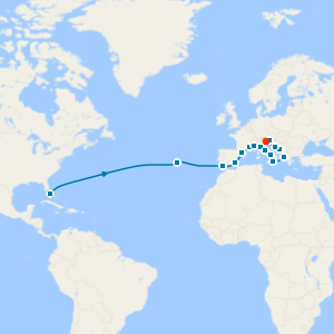 Grand Atlantic to Adriatic with Miami Beach & Venice Island Stays