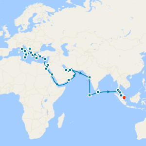 Journey to Eastern Realms with Rome & Singapore Stays
