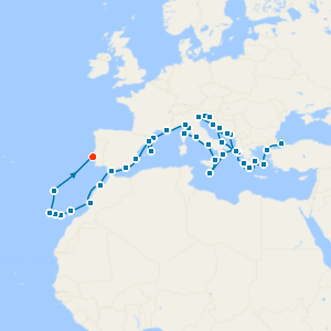 Grand Southern Mediterranean Gems with Istanbul & Lisbon Stays