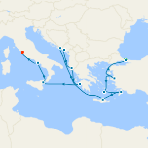 Mediterranean Mosaic from Istanbul to Rome with Stay