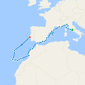 Grand Mediterranean Isles Legacy from Rome to Lisbon with Stays