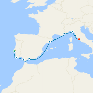 Mediterranean Sunrise from Lisbon to Rome with Stay