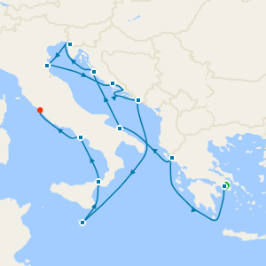 Eternal Mediterranean from Athens to Rome with Stay