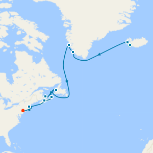 Untamed North Atlantic from Reykjavik to New York with Stay