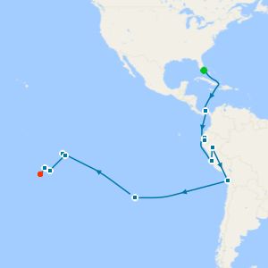 World Cruise: Panama Canal Crossing & Polynesia from Miami