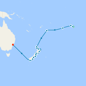 World Cruise: South Pacific Isles & New Zealand from Papeete