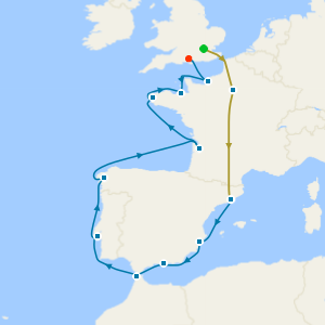 No Fly Eclectic Western Europe with Barcelona and Paris Stays