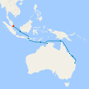 Brisbane's Koala Bears & Southeast Asia to Singapore with Stay 