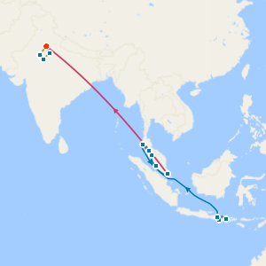 Bali, Southeast Asia & 8 Nt India's Tigers & Golden Triangle Tour