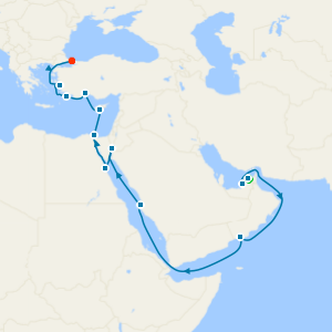 Emirates & Sultanates from Dubai to Istanbul with Stay