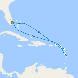 Windward & Leeward Islands from Fort Lauderdale with Miami Beach Stay