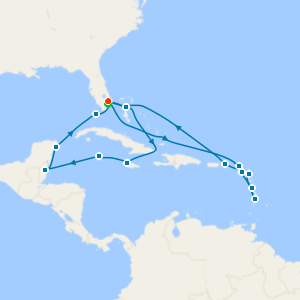 Belize & Mexico from Fort Lauderdale with Miami Beach Stay