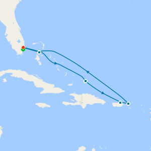 San Juan & St. Thomas from Fort Lauderdale with Miami Beach Stay