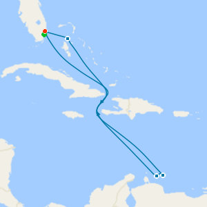 Southern Caribbean: ABC Islands from Fort Lauderdale with Miami Beach Stay
