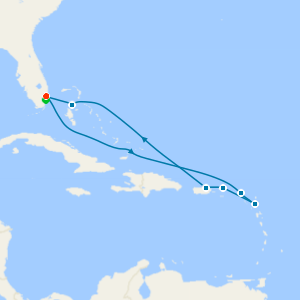 St. Maarten, Antigua & Bahamas from Fort Lauderdale with Miami Beach Stay