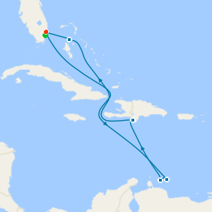 Southern Caribbean: ABC Islands from Fort Lauderdale with Miami Beach Stay