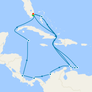 Panama Canal & Southern Caribbean from Fort Lauderdale with Miami Beach Stay