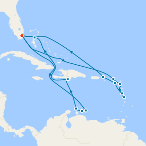 Leeward Islands & Mexico with Miami Beach Stay