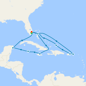 San Juan & Mexico from Fort Lauderdale with Miami Beach Stay