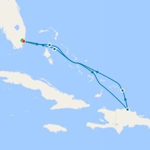 Amber Cove & Bahamas from Miami with 1nt Stay