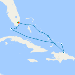 Amber Cove & Bahamas from Miami with 1nt Stay