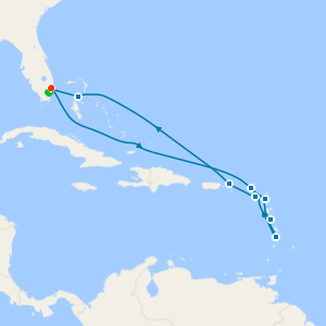 Windward & Leeward Islands from Fort Lauderdale with 1nt Stay