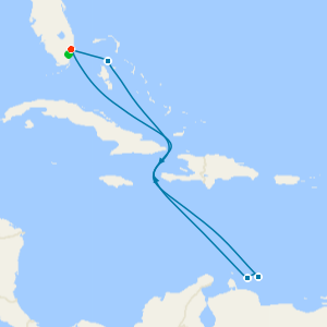 Southern Caribbean: ABC Islands from Fort Lauderdale with 1nt Stay