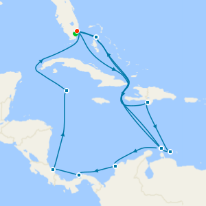 Panama Canal & Southern Caribbean from Fort Lauderdale with 1nt Stay
