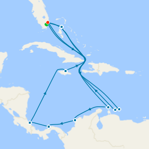 Panama Canal & Southern Caribbean from Fort Lauderdale with 1nt Stay