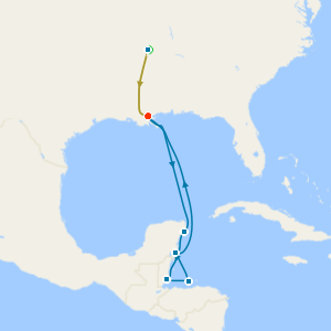 Music Cities of the Deep South with Tours & Caribbean with Harvest Caye, Cozumel & Roatan from New Orleans