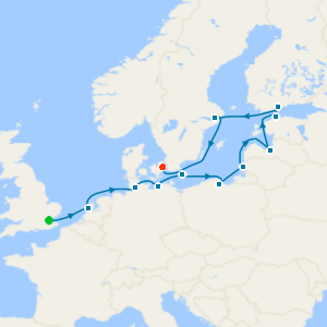 Northern Europe & Baltic from London Tilbury to Copenhagen with Stay
