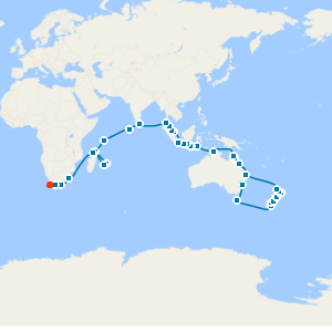 Grand Southern Seas Sojourn from Sydney to Cape Town