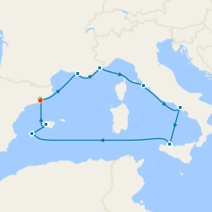 The Artistic and Historic spirit of Mediterranean Coastal Beauty from Barcelona with Stay