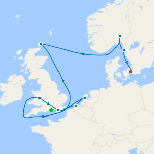 Northern Europe from Portsmouth