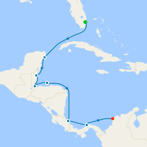 The Heart of Central America from Fort Lauderdale