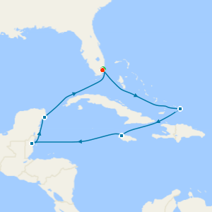 Western Caribbean Cruise with 3 night Miami Beach Stay & Broadway Star, Jennifer DiNoia