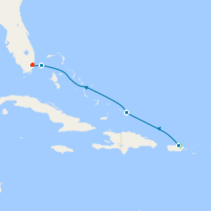 Eastern Caribbean: San Juan to Miami with Miami Beach Stay