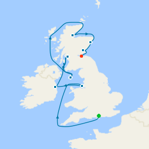 British Isles from Portsmouth