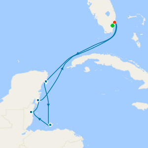 Western Caribbean from Ft. Lauderdale with 1nt Stay