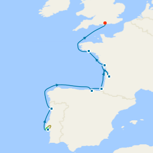 Western Europe to Portsmouth with Lisbon Stay