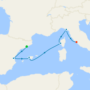 Italy, France & Spain from Barcelona