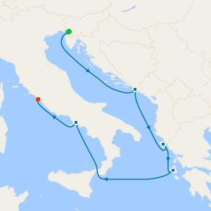 Italy, Greece & Croatia from Trieste