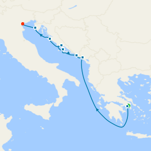 Croatia Intensive from Athens with Stay